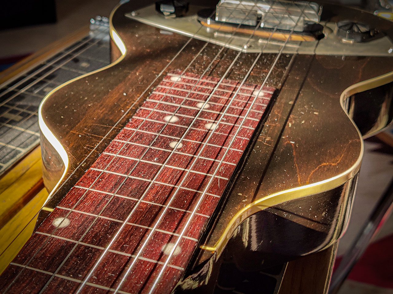 1939 Kalamazoo Lap Steel Guitar_particolare